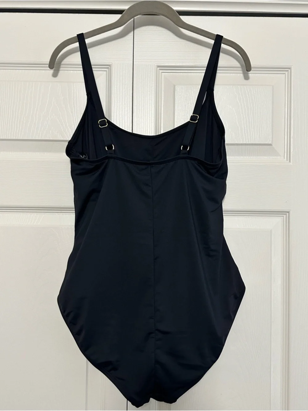 La Blanca Island Goddess One Piece Swimsuit‎ in Black Size 18W VGUC - Picture 4 of 7